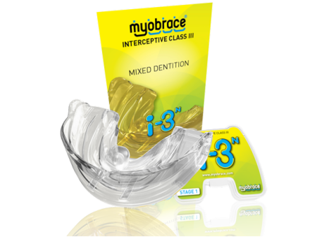 i-3nLc (i-3N) Myobrace без каркаса Этап 1 при аномалиях III кл. LARGE / Прозрачный (MRC)